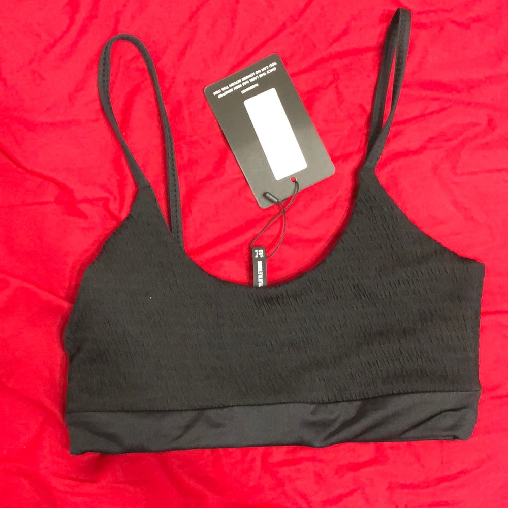 Black bikini top